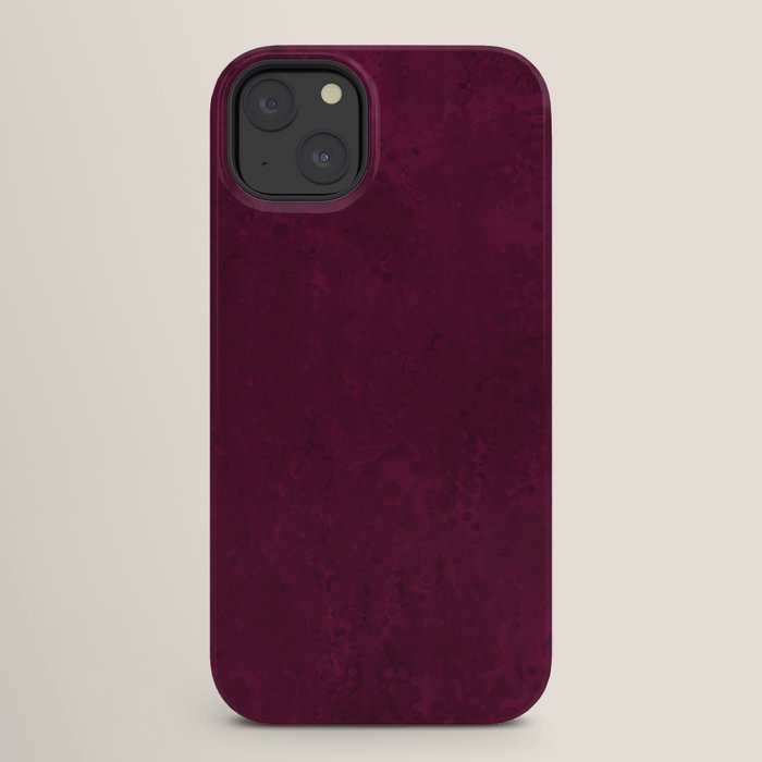 Hand painted modern abstract burgundy marble watercolor iPhone Case Gallery Image 26