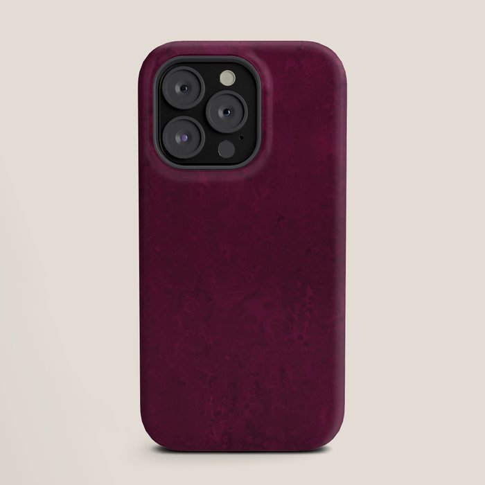 Hand painted modern abstract burgundy marble watercolor iPhone Case Gallery Image 19
