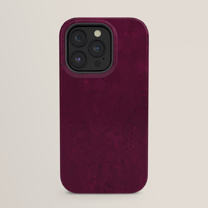 Hand painted modern abstract burgundy marble watercolor iPhone Case Gallery Image 23