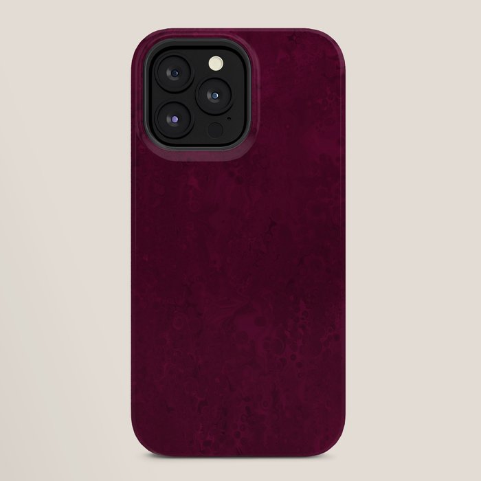 Hand painted modern abstract burgundy marble watercolor iPhone Case Gallery Image 28