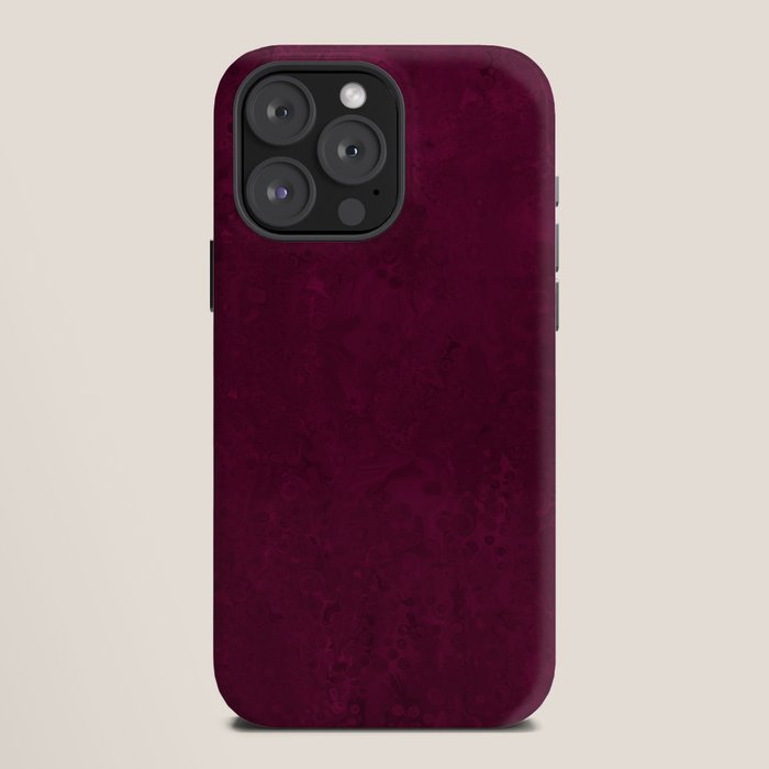 Hand painted modern abstract burgundy marble watercolor iPhone Case Gallery Image 12