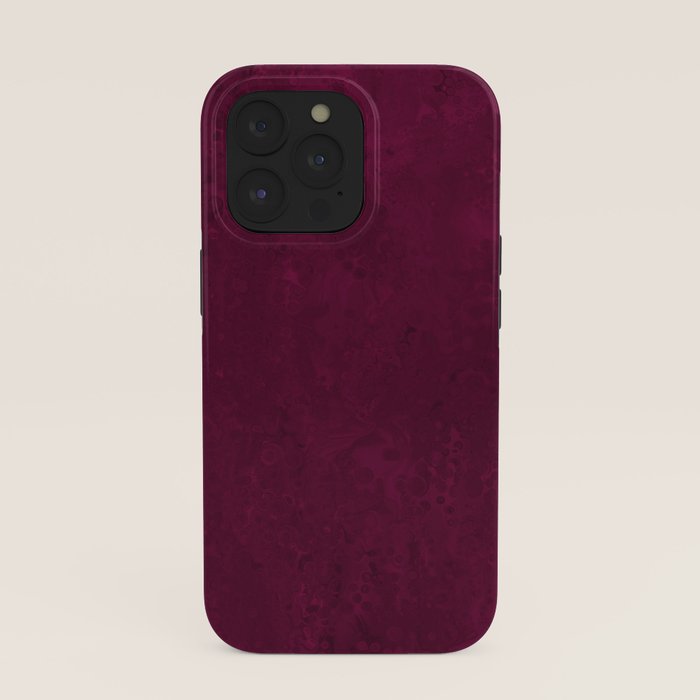 Hand painted modern abstract burgundy marble watercolor iPhone Case Gallery Image 39