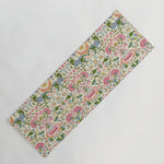 William Morris Vintage Lodden Blush Pink & Woad Blue Yoga Mat Gallery Image 1
