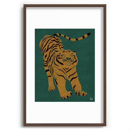 Tiger Doesn't Lose Sleep Framed Art Print Gallery Image 94