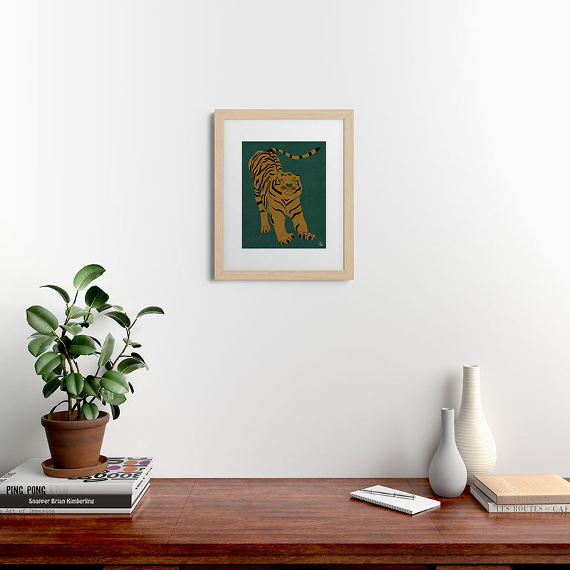 Tiger Doesn't Lose Sleep Framed Art Print Gallery Image 63