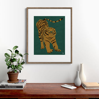 Tiger Doesn't Lose Sleep Framed Art Print Gallery Image 19