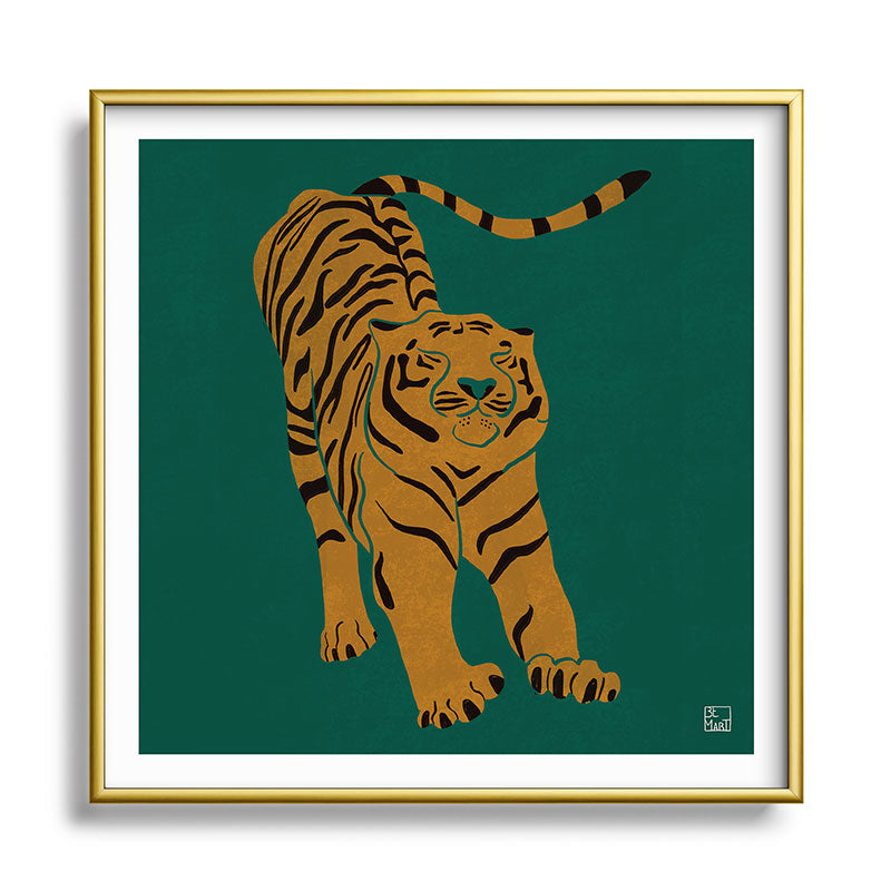 Tiger Doesn't Lose Sleep Framed Art Print Gallery Image 133