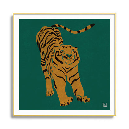 Tiger Doesn't Lose Sleep Framed Art Print Gallery Image 136