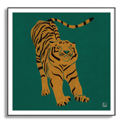 Tiger Doesn't Lose Sleep Framed Art Print Gallery Image 130