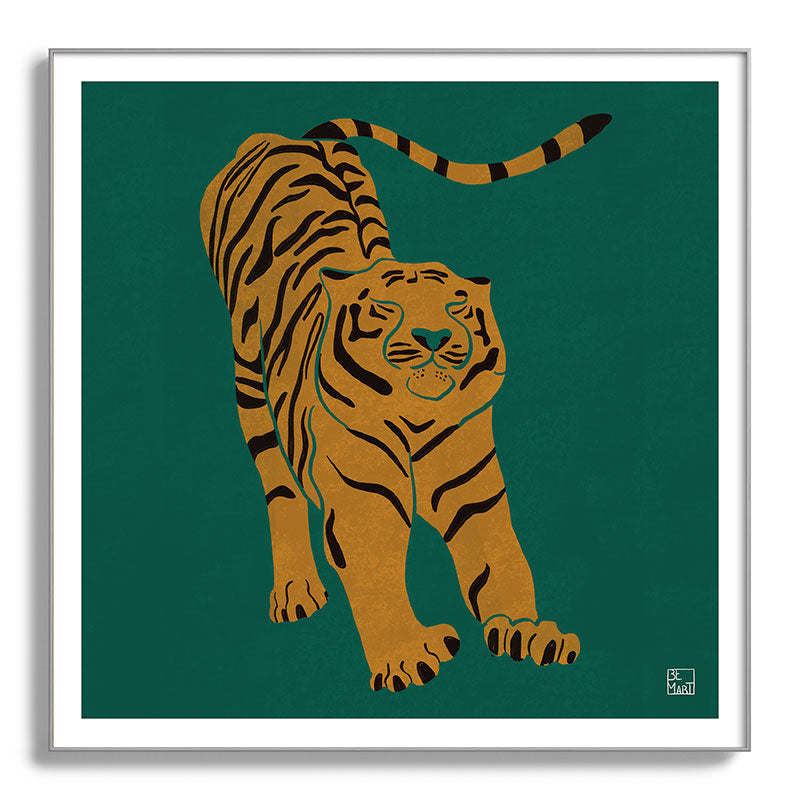 Tiger Doesn't Lose Sleep Framed Art Print Gallery Image 142