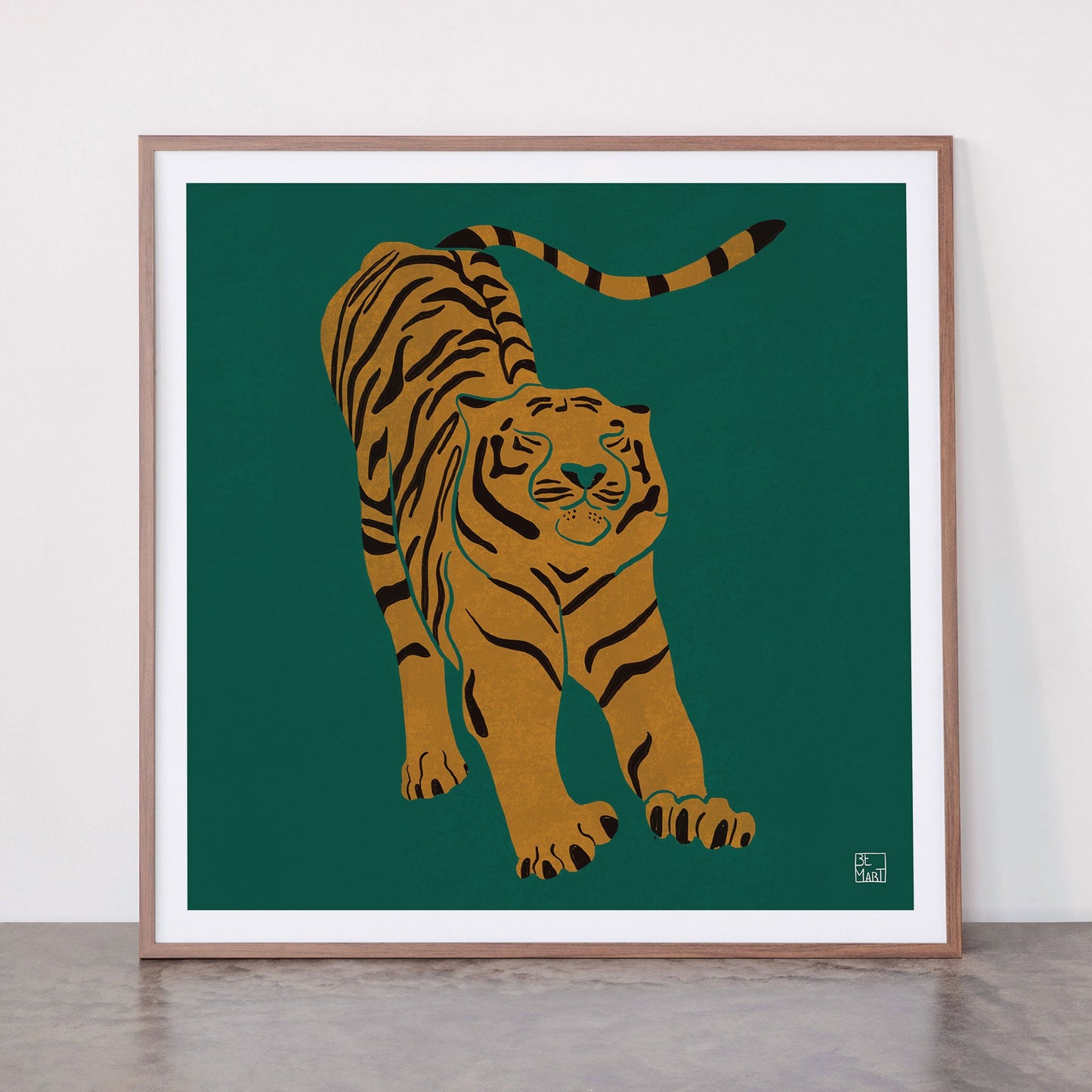 Tiger Doesn't Lose Sleep Framed Art Print Gallery Image 21