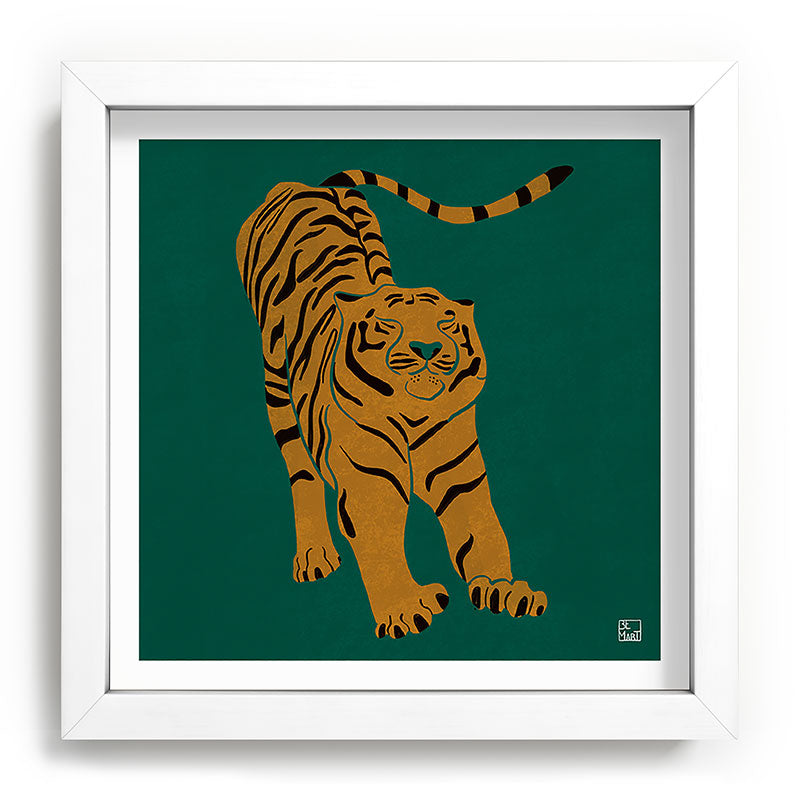 Tiger Doesn't Lose Sleep Framed Art Print Gallery Image 114