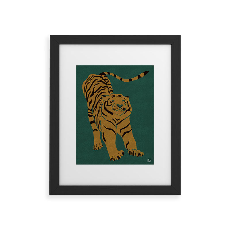 Tiger Doesn't Lose Sleep Framed Art Print Gallery Image 44