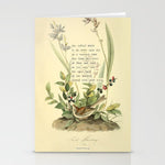 Bird Divinations: Field Bunting (about: almanacofbirds.org) Stationery Card Gallery Image 1