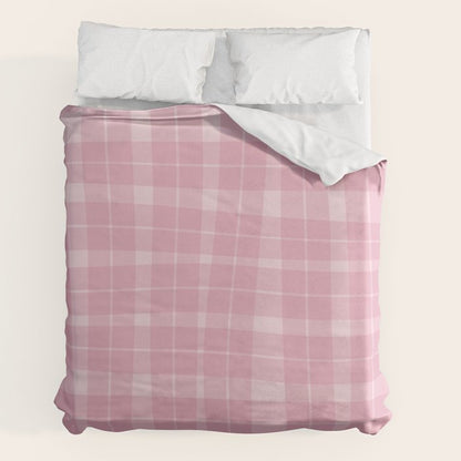 Wavy Plaid Pink Duvet Cover Gallery Image 7