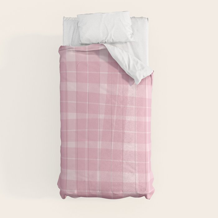 Wavy Plaid Pink Comforter Gallery Image 4