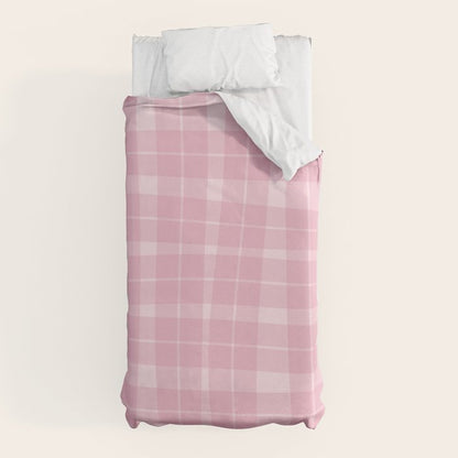 Wavy Plaid Pink Duvet Cover Gallery Image 5