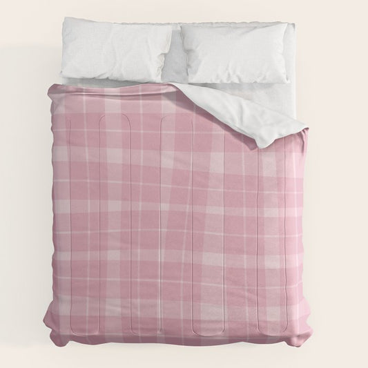 Wavy Plaid Pink Comforter Gallery Image 2