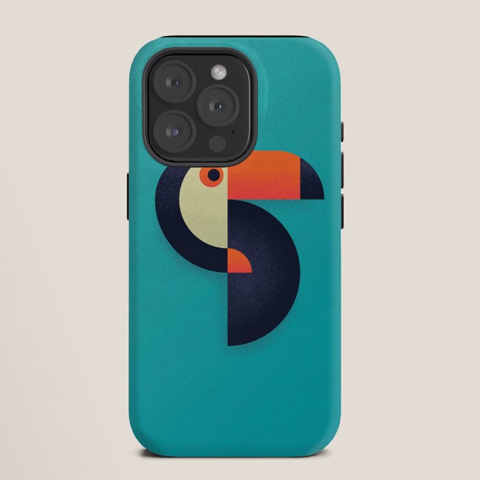 Toucan Geometric - Aqua iPhone Case Gallery Image 11