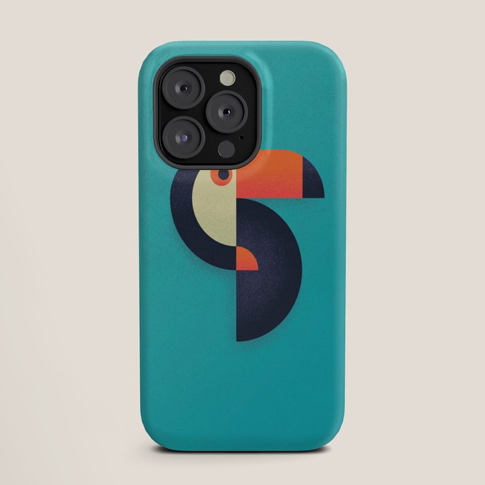 Toucan Geometric - Aqua iPhone Case Gallery Image 19