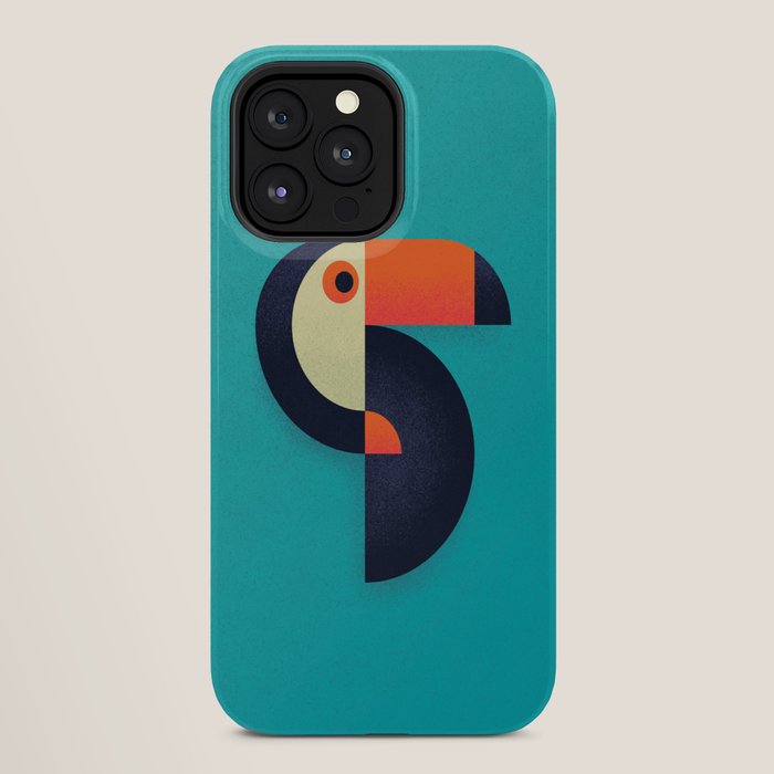 Toucan Geometric - Aqua iPhone Case Gallery Image 28