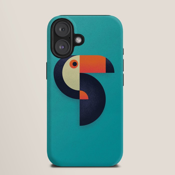 Toucan Geometric - Aqua iPhone Case Gallery Image 9