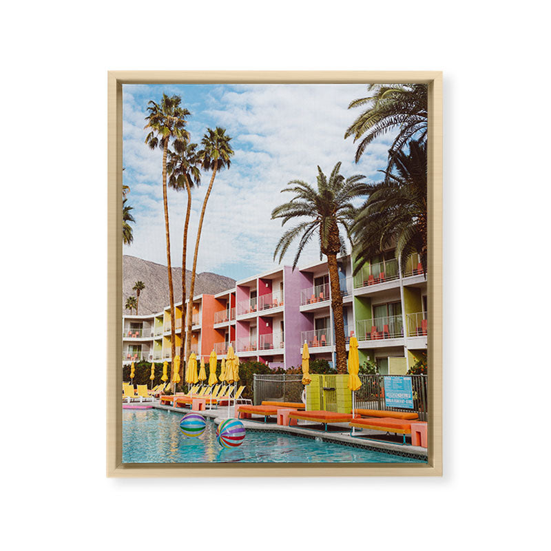 Palm Springs Pool Day VII Framed Canvas Print Gallery Image 17
