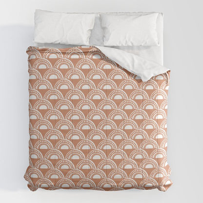 Sunshine and Rainbows . Terra Cotta Comforter Gallery Image 2