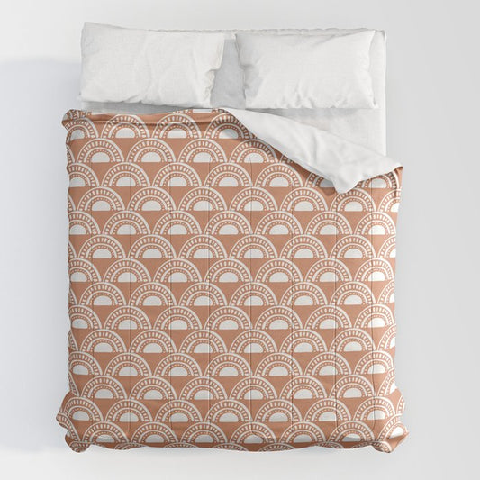 Sunshine and Rainbows . Terra Cotta Comforter Gallery Image 2