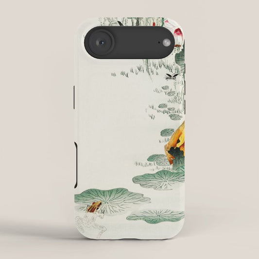 Frog in the swamp - Vintage Japanese Woodblock Print Art iPhone Case Gallery Image 2