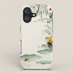 Frog in the swamp - Vintage Japanese Woodblock Print Art iPhone Case Gallery Image 1