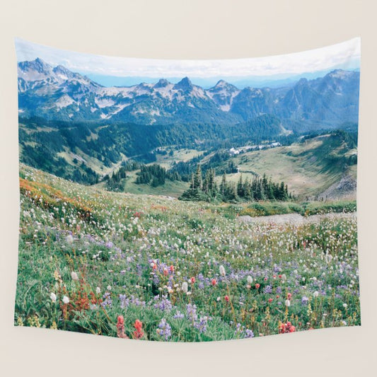 Wildflower Meadow Wall Tapestry Gallery Image 2