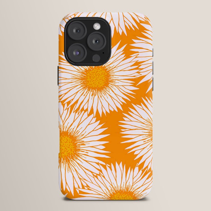 Orange and White Sunflowers iPhone Case Gallery Image 16