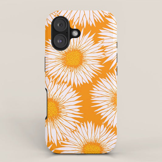 Orange and White Sunflowers iPhone Case Gallery Image 1