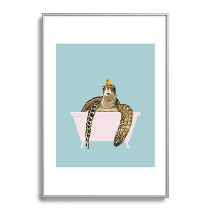 Sea Turtle in Bathtub Framed Art Print Gallery Image 132