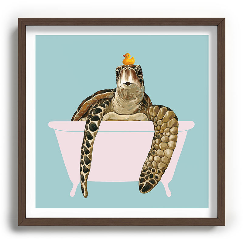 Sea Turtle in Bathtub Framed Art Print Gallery Image 101