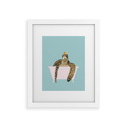 Sea Turtle in Bathtub Framed Art Print Gallery Image 69