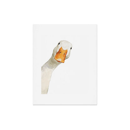 Sneaky White Duck Art Print Gallery Image 7