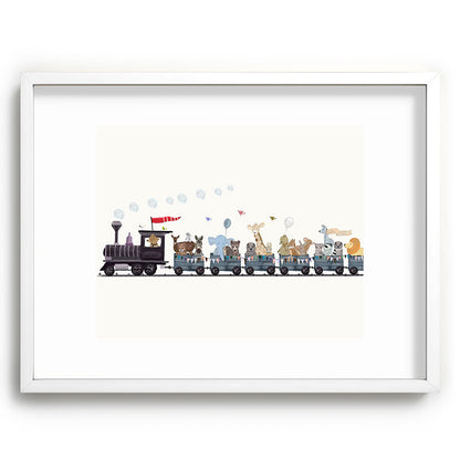 big little nursery nature train Framed Art Print Gallery Image 107