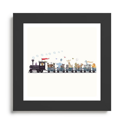 big little nursery nature train Framed Art Print Gallery Image 46