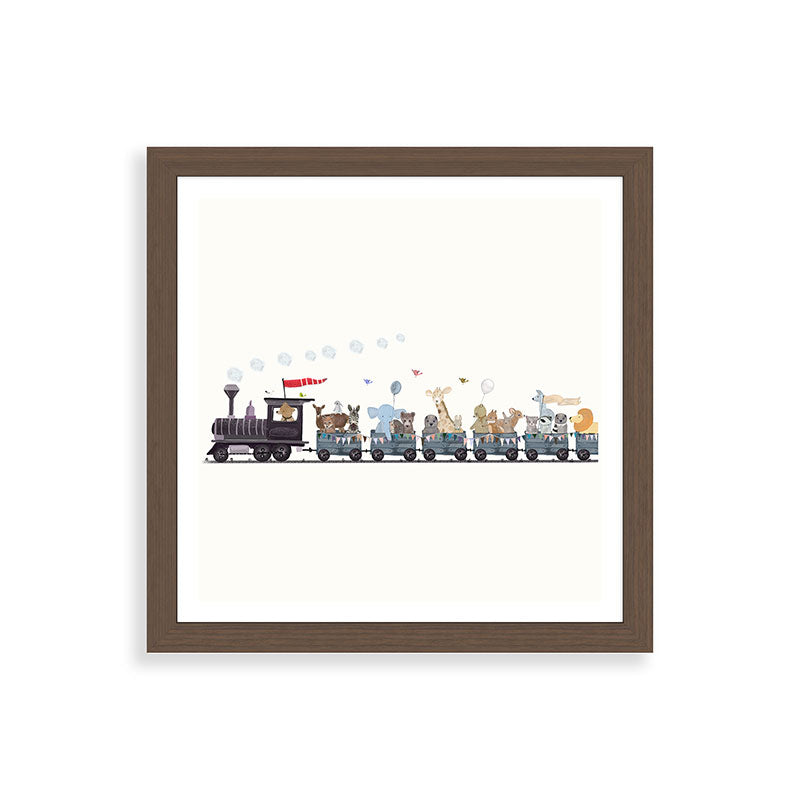 big little nursery nature train Framed Art Print Gallery Image 60