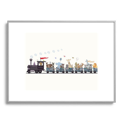 big little nursery nature train Framed Art Print Gallery Image 135