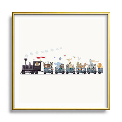 big little nursery nature train Framed Art Print Gallery Image 133
