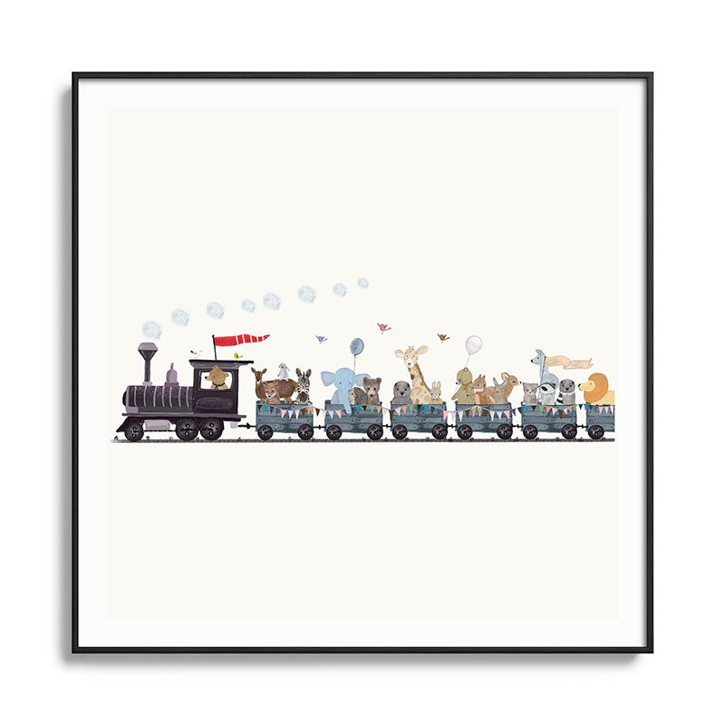 big little nursery nature train Framed Art Print Gallery Image 126