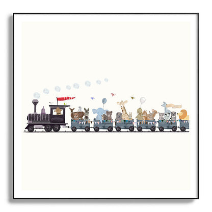 big little nursery nature train Framed Art Print Gallery Image 130