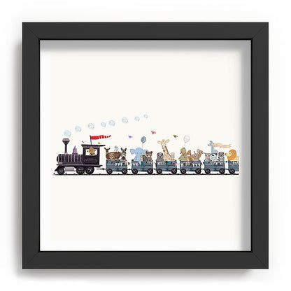 big little nursery nature train Framed Art Print Gallery Image 90