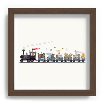 big little nursery nature train Framed Art Print Gallery Image 98