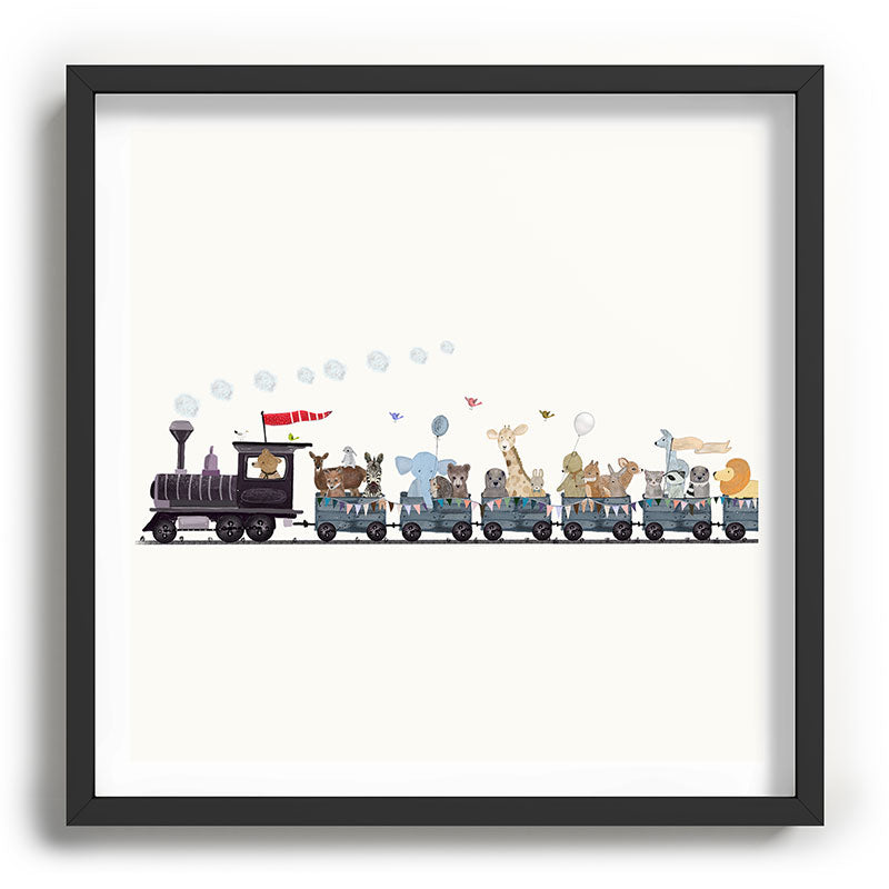 big little nursery nature train Framed Art Print Gallery Image 93