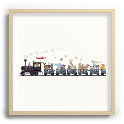 big little nursery nature train Framed Art Print Gallery Image 109