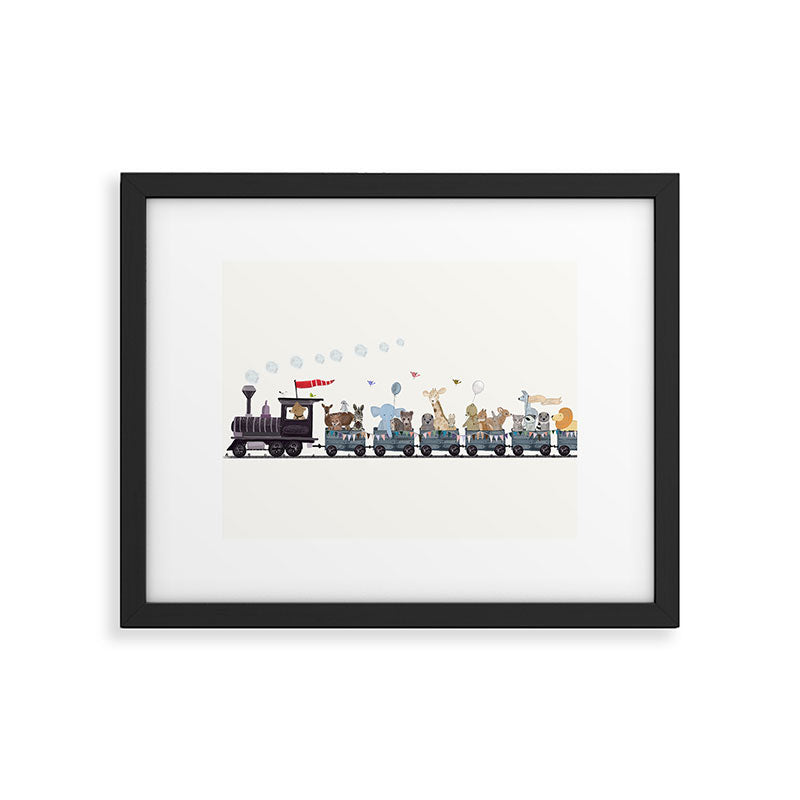 big little nursery nature train Framed Art Print Gallery Image 6